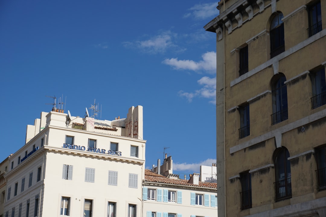 view of a gray building