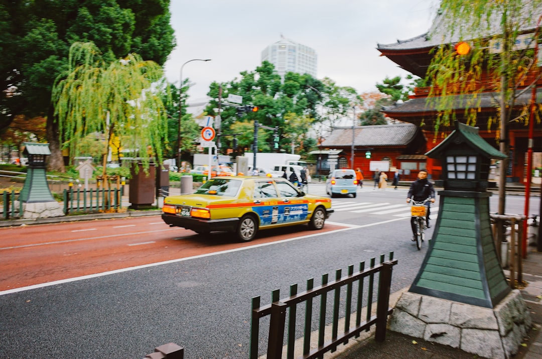 Modern glass building with blue sky background